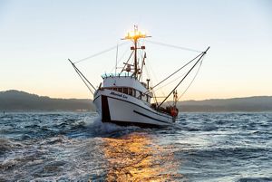 Fishing vessel called Moriah Lee in California's Morro Bay. 