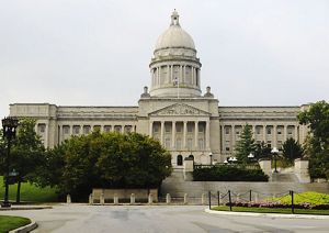 The Kentucky State Capital building on a clear day.