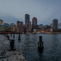 The view of Boston from Fort Point.