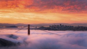 View of the San Francisco Golden Gate Bridge