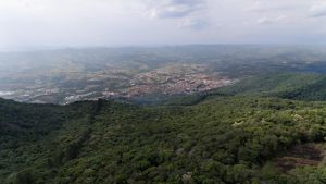 Vista aérea da cidade de Extrema-MG