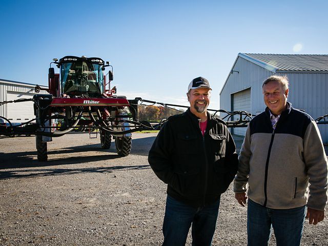 Today Allen Dean (right) is 100 percent no-till on his 1,900-acre Ohio farm.
