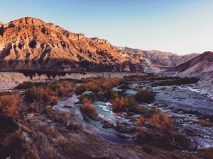 view of a rocky mountain Amargosa River.