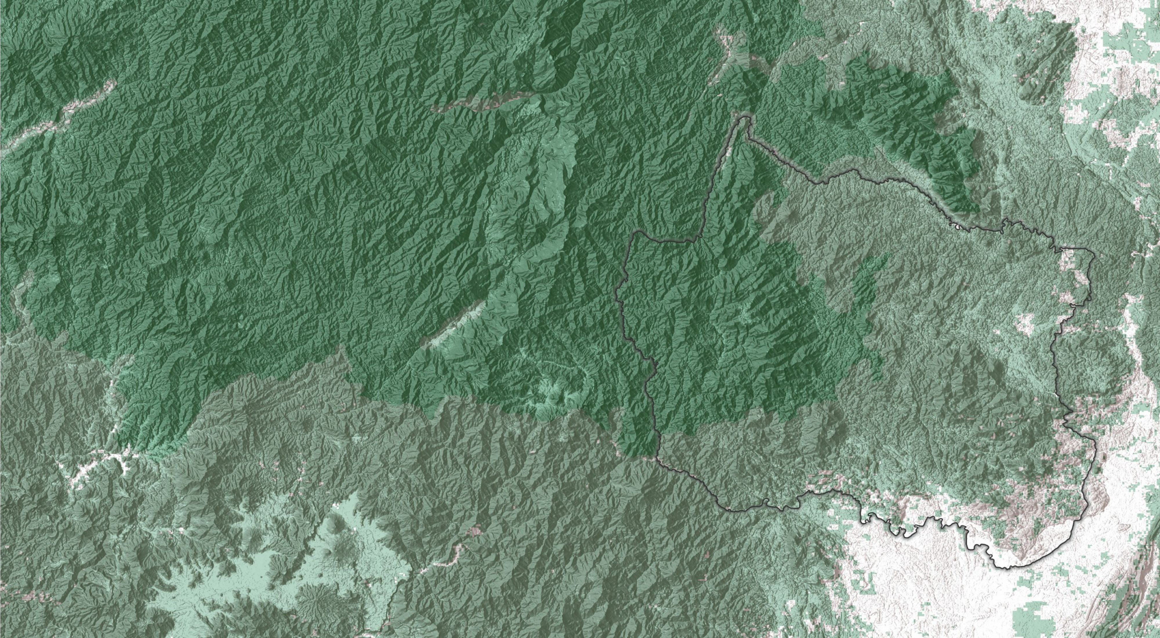 Topographical map of East Kalimantan, Indonesia on the island of Borneo.