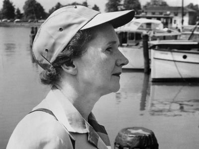 Environmentalist Rachel Carson, author or the ground breaking environmental book, Silent Spring