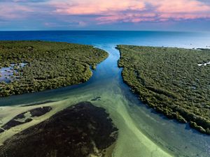 aerial of Australia's Adelaide coast.