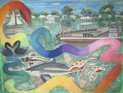 Original artwork by Indigenous artist Lily Wilson
