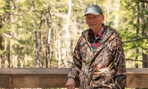 Bob Foss visits the All Persons Trail almost daily―and encourages his fellow residents to do the same. 