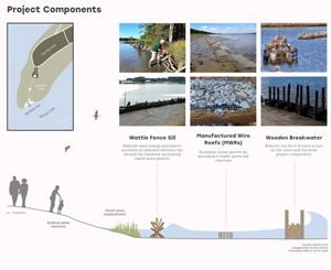 A proposed design for the Boyd Living Shoreline project in South Carolina.
