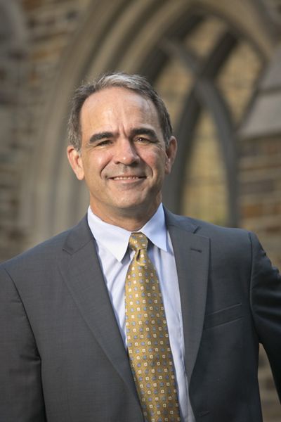 Brian Murray, an economist with the Nicholas Institute, poses on Duke's West Campus.