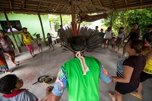 Povos indígenas reunidos no projeto Águas do Tapajós