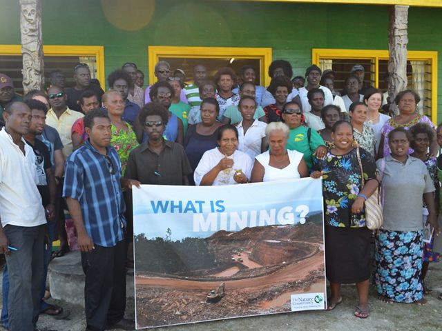 TNC works across the Solomon Islands to inform local communities about what mining development could mean for them.
