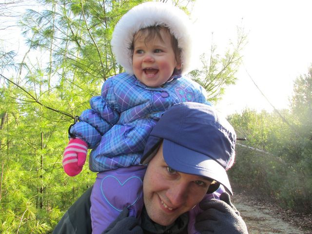 Indiana Chapter forester Chris Neggers and daughter Diana, 2014.                                     