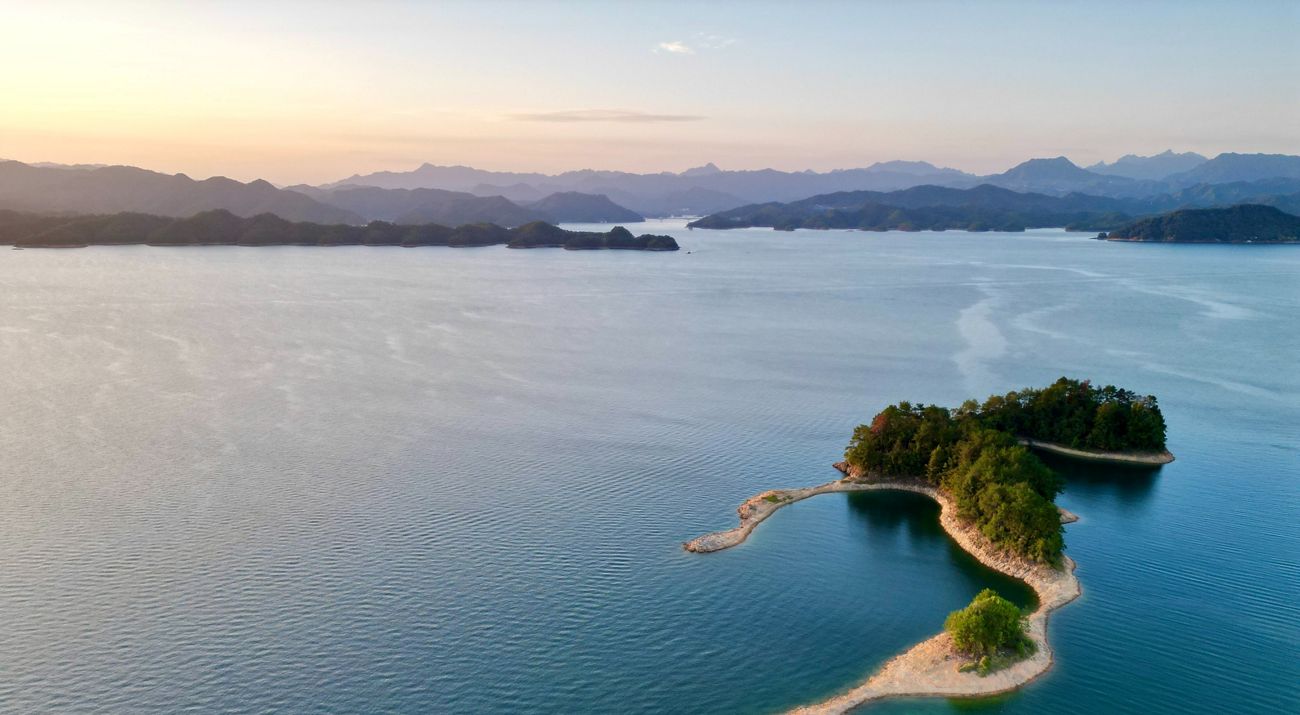 Qiandao lake supplies drinking water to approximately 10 million people across Zhejiang Province, China