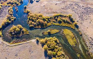 Aerial view of Silver Creek Preserve.