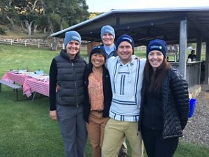 Members of the CLC pose for a photo at a picnic.
