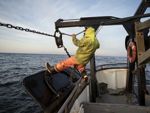 Crew aboard the Tara Dawn out of Fort Bragg California.