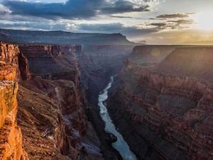 A river flowing through the Grand Canyon.