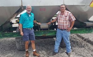 TNC's David Royal and cabbage farmer Robert Sam