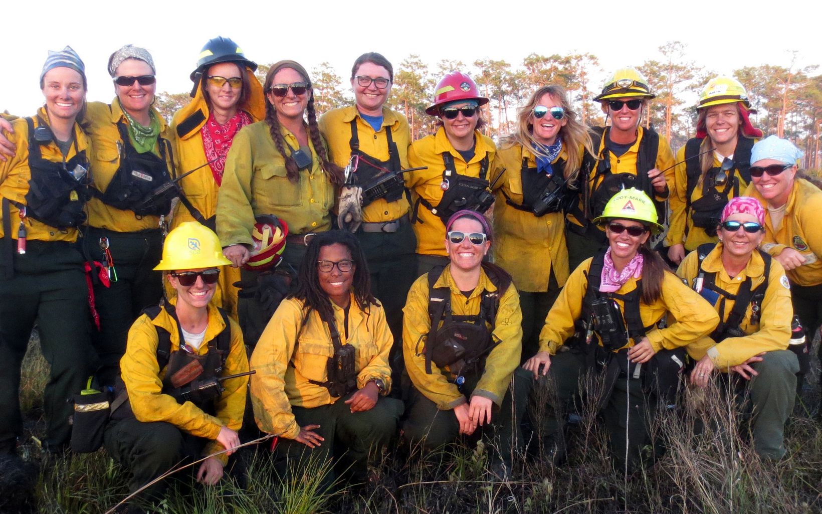 
                
                  Women on the Firelines This all-female fire crew conducted a successful and safe prescribed fire at the preserve in 2019, a sign of the growing presence of women managing lands with prescribed fire.
                  © Eric Aldrich
                
              