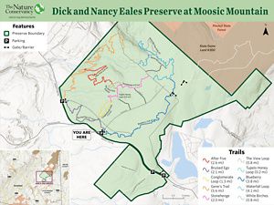 A map of Eales preserve trails.