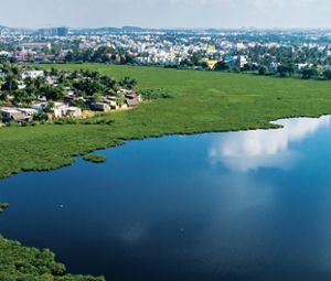 City of Chennai has a population of 12 million people and precious remaining wetland open space