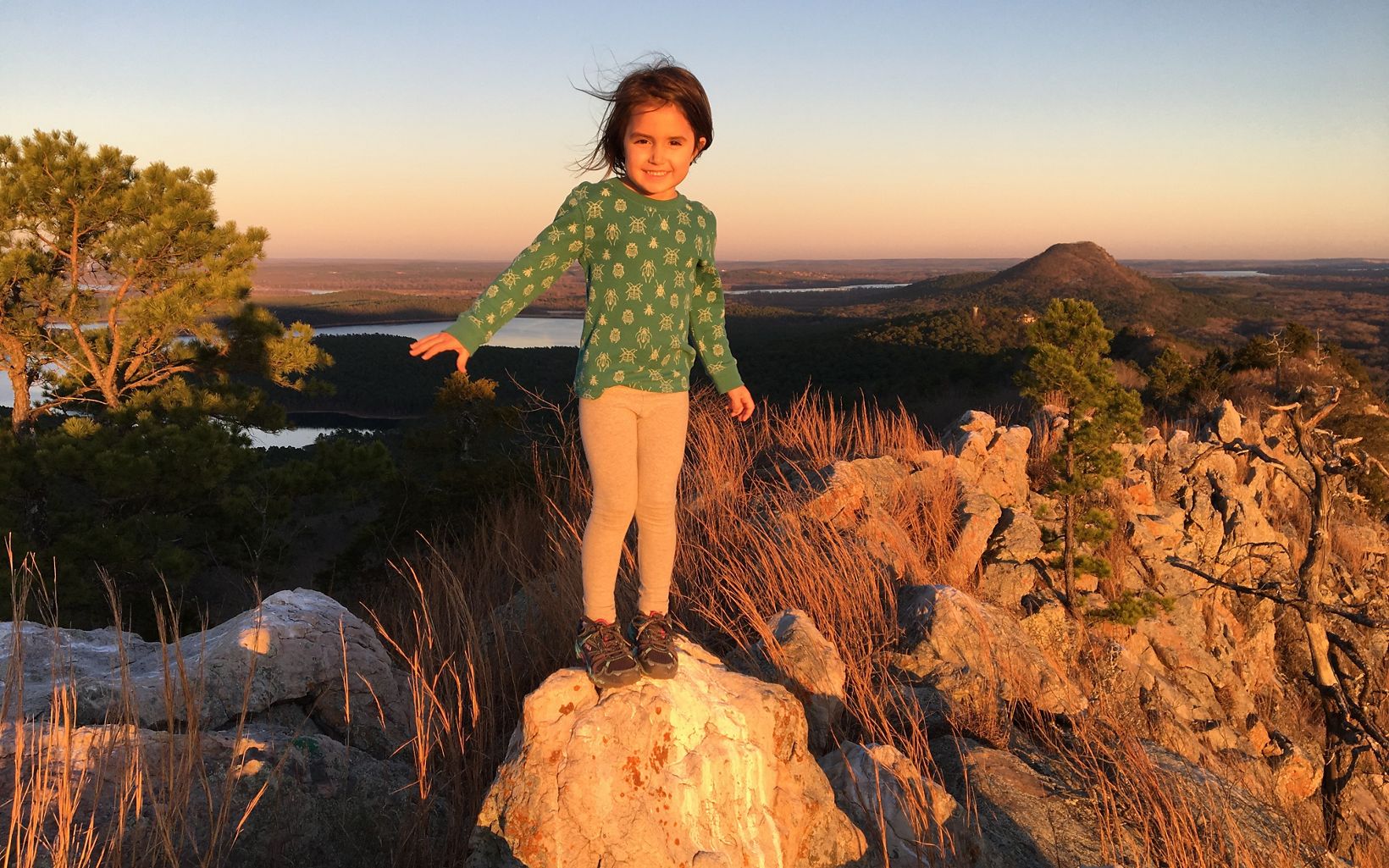 
                
                  Exploring RRNA Rattlesnake Ridge Natural Area is perfect for all ages. 
                  © Mitchell Allen/TNC Arkansas
                
              