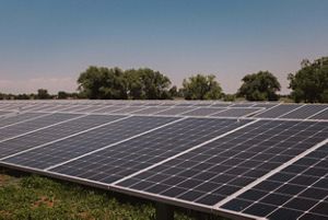 Solar panels.