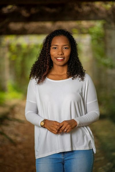 a beautiful black woman in a formal photo