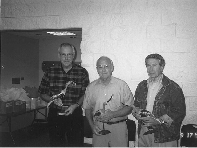 John Strickler, Wayne Lebsack and Kenny Baum are founding members of the Kansas board of trustees. Pictured here in 1999.