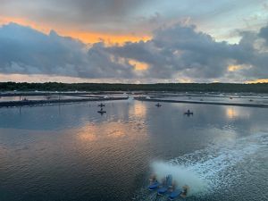 View looking across a vast body of water.