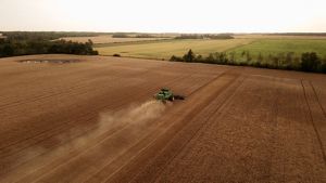Tractor in a field