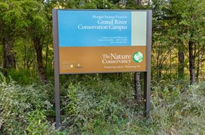 Signage for the Grand River Conservation Campus.