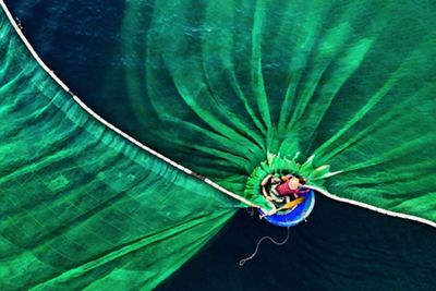 Fisherman in Hon Yen, Phu Yen, Vietnam.