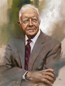 A portrait of Jimmy Carter.