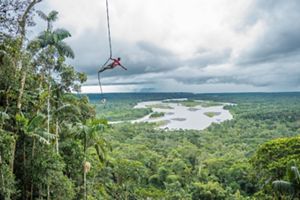 Pastaza river in Ecuador.