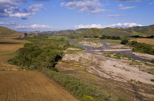 Eastern view of the Santa Clara River. 