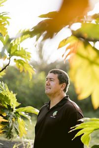  Portrait of Koa Schultz, Executive Director of Kako’o ‘Oiwi.