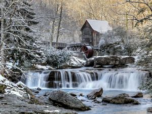 Grist mill in West Virginia's Babcock State Park near the end of winter. This photo was entered into The Nature Conservancy’s 2018 Photo Contest.