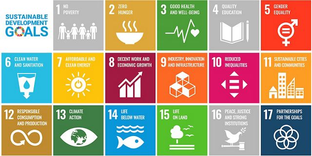 addresses 14 of 17 UN Sustainable Development Goals