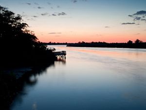 The sunset over the Butler River.
