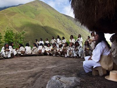 The indigenous Kogi people live in isolation within Colombia's Sierra Nevada de Santa Marta.