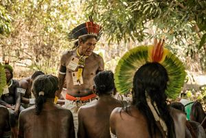 Indigenous People at the Kokraimoro village, Brazil 