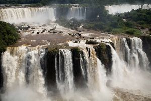 View of Iguaçu Waterfalls in Brazil