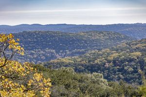 An aerial view of TNC's Love Creek Preserve in Texas.
