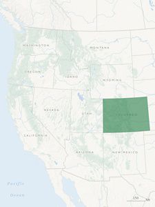 Western state drought map