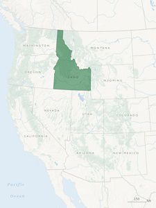 Western state drought map