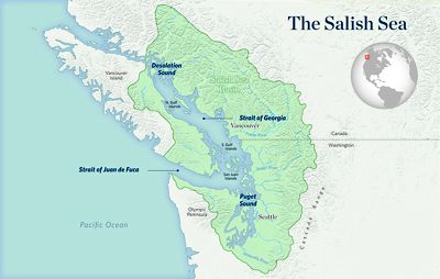 Map of the Salish Sea.