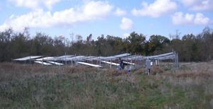 Outdoor research site to monitor climate effects on tallgrass prairie soils.