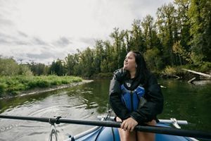 Great Bear Sea Person in Canoe